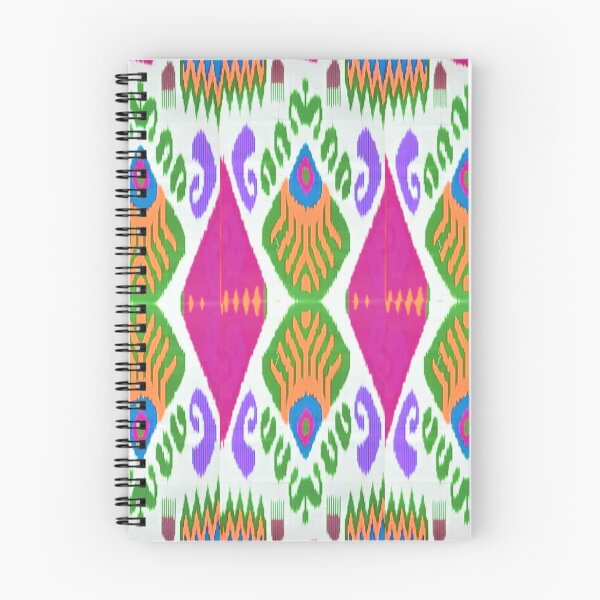 Item preview, Beautiful flower Uzbek ikat patterns - Ikat designed and sold by LeFabriqueOuz.