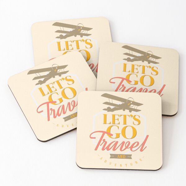 Item preview, Let's go Travel — Travel motivation quotes, lettering designed and sold by GreekTavern1979.