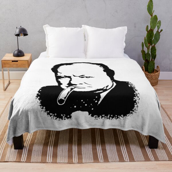 Item preview, CHURCHILL Sir Winston Leonard Spencer Churchill Greatest War Leader Black on White designed and sold by BaoAnhVFF.