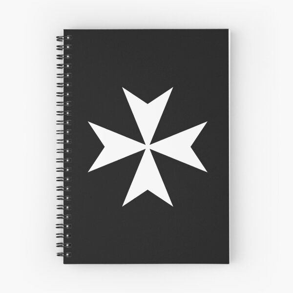Item preview, CROSS MALTA Maltese Amalfi Cross Maltese cross Knights Hospitaller WHITE on BLACK designed and sold by BaoAnhVFF.