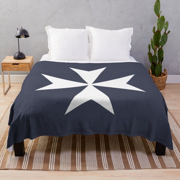 Item preview, CROSS MALTA Maltese Amalfi Cross Maltese cross Knights Hospitaller WHITE on BLACK designed and sold by BaoAnhVFF.