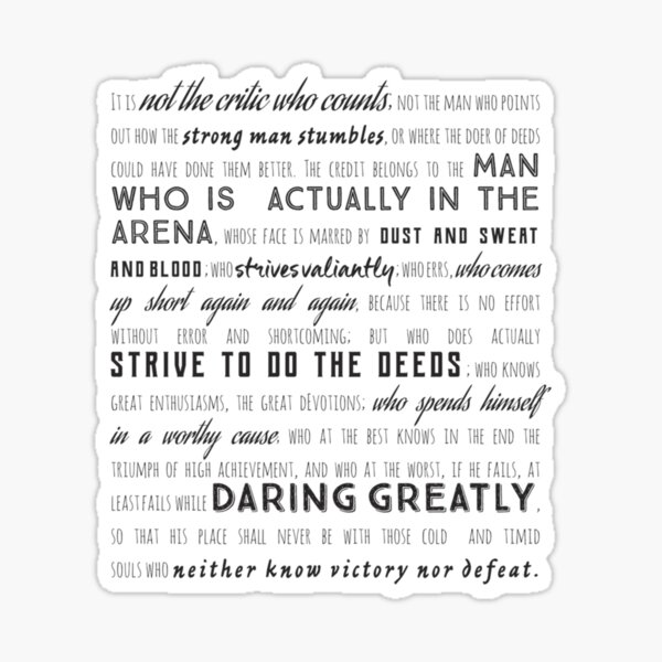 DARING GREATLY ステッカー Daring Greatly Stickers for Sale | Redbubble