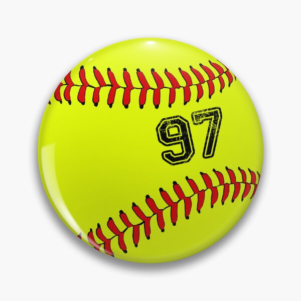 Item preview, Softball ball number 97, ninety seven designed and sold by TheCultStuff.
