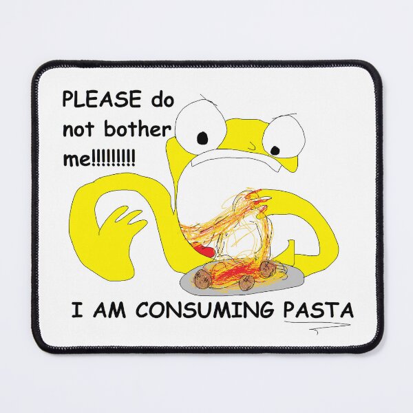 Item preview, PLEASE do not bother me!!!!! I AM CONSUMING PASTA ms paint classic designed and sold by keysmashing.