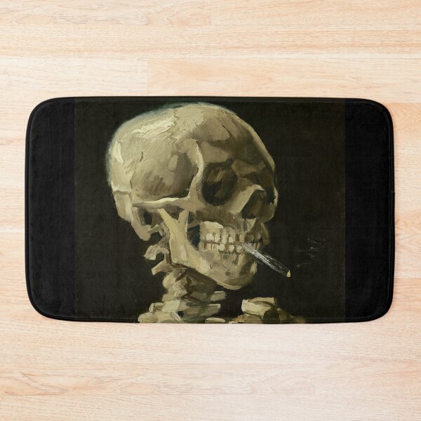 Item preview, Cabeza de esqueleto con un cigarrillo encendido - Vincent van Gogh designed and sold by starrylite.
