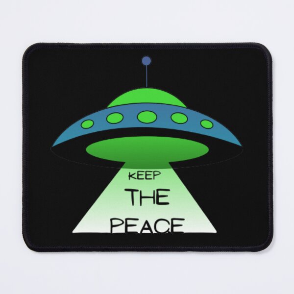 Item preview, Keep The Peace - Alien Spaceship designed and sold by LMoonDesigns.