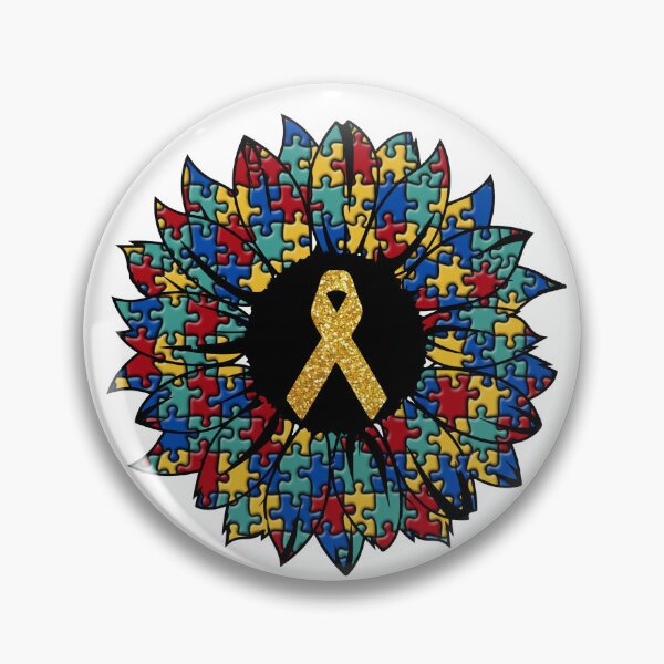 Item preview, Autism Puzzle Piece Sunflower - Autism Awareness Month designed and sold by tjred01.