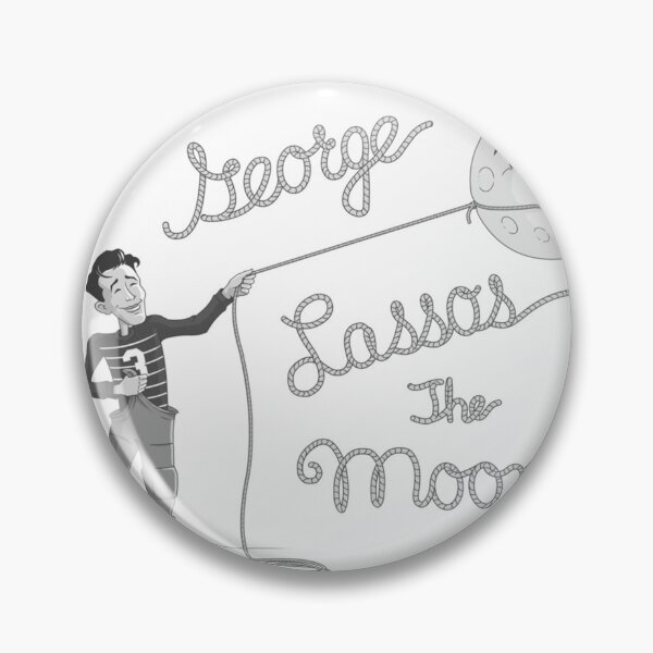 Item preview, George Lassos the Moon Poster designed and sold by lavernapete.
