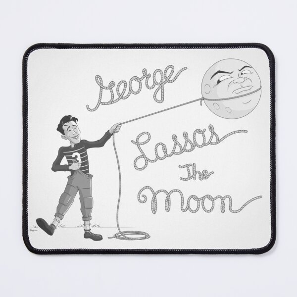 Item preview, George Lassos the Moon Poster designed and sold by lavernapete.