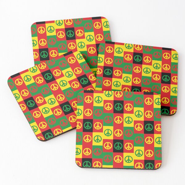 Item preview, Rasta Peace Symbol Reggae Flag Pop Art designed and sold by designandclouds.