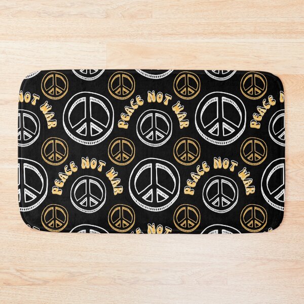 Item preview, Peace Not War with CND peace logo - daffodil yellow designed and sold by BTCelebration.