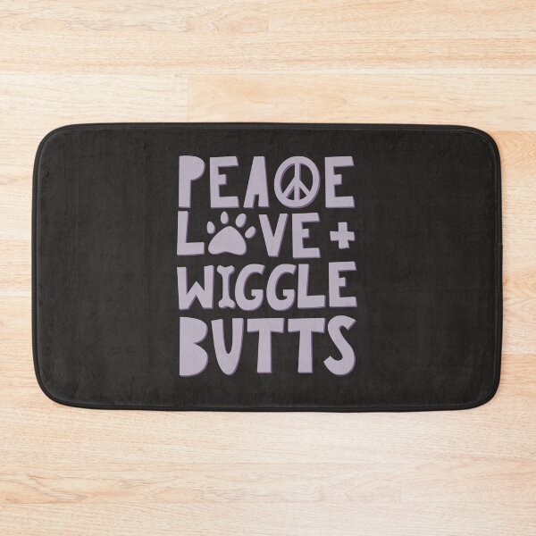 Item preview, Peace, Love, + Wiggle Butts  Animal Lover Sticker designed and sold by SaifAhme.