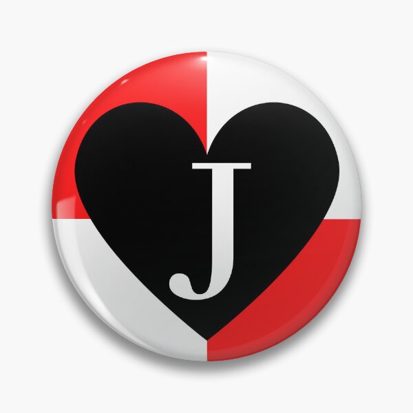Item preview, Playing Cards, Solitaire, Jack of hearts Black, Red and White Background, Jack, J, Cute, Checkered designed and sold by Ellecher23.