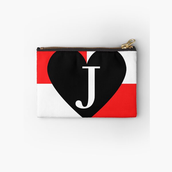 Item preview, Playing Cards, Solitaire, Jack of hearts Black, Red and White Background, Jack, J, Cute, Checkered designed and sold by Ellecher23.