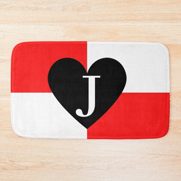 Item preview, Playing Cards, Solitaire, Jack of hearts Black, Red and White Background, Jack, J, Cute, Checkered designed and sold by Ellecher23.