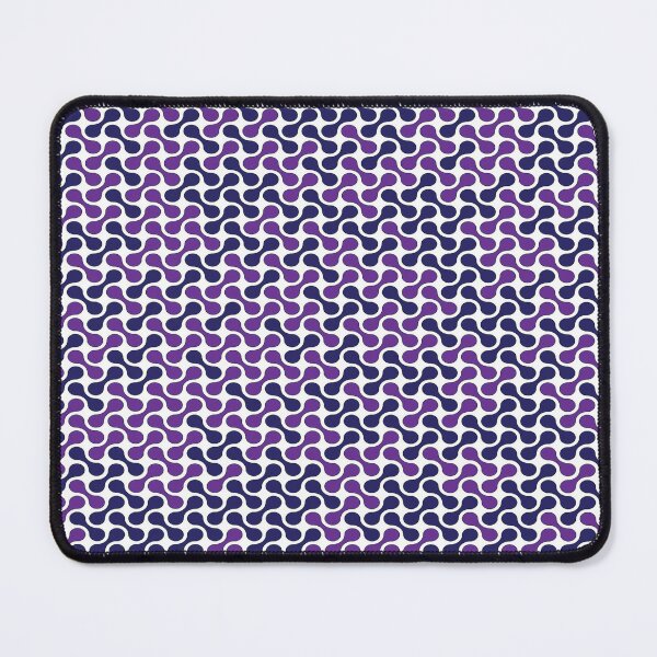 Item preview, Navy Blue Purple Metaballs Pattern T-Shirt, Abstract Geometric Design designed and sold by Uday24.
