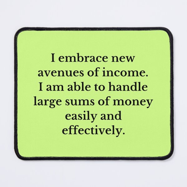 Item preview, I Embrace New Avenues Of Income - Money Manifestation designed and sold by Manifest-Life.
