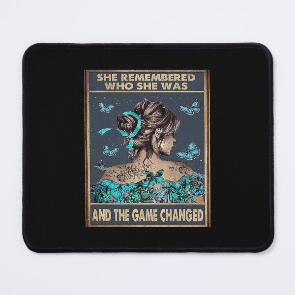 Item preview, She Remembered Who She Was And The Game Changed - Girl Tattoos With Butterfly designed and sold by douglasNVD.