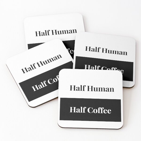 Item preview, Half Human Half Coffee - Funny Coffee Design designed and sold by Sam's Boutique Store.