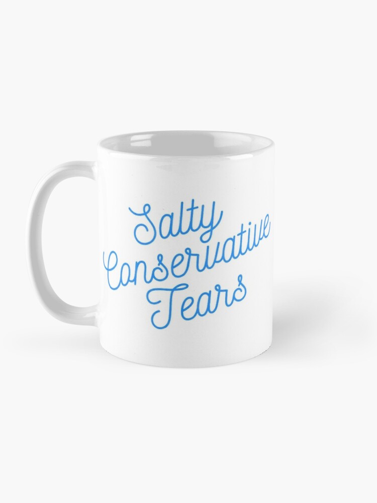 Coffee Mug, Mugocracy : Salty Conservative Tears (Blue) designed and sold by merimeaux