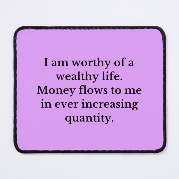 Item preview, I Am Worthy Of A Wealthy Life - Money Manifestation designed and sold by Manifest-Life.