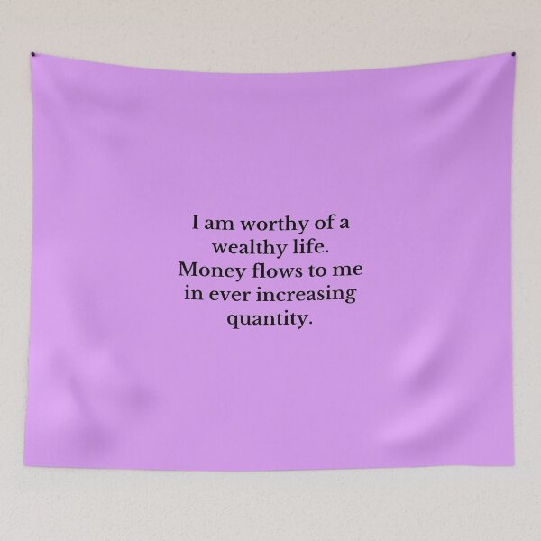 Item preview, I Am Worthy Of A Wealthy Life - Money Manifestation designed and sold by Manifest-Life.