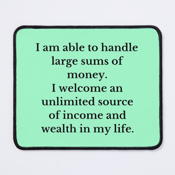 Item preview, I Welcome An Unlimited Source Of Income - Money Manifestation designed and sold by Manifest-Life.