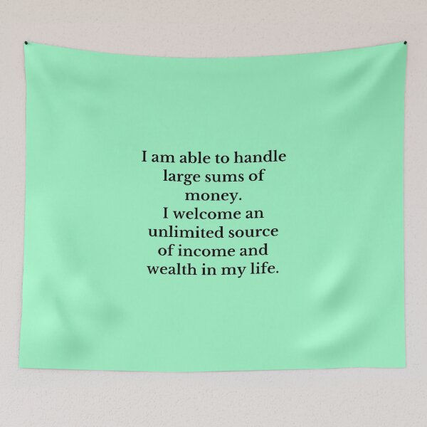 Item preview, I Welcome An Unlimited Source Of Income - Money Manifestation designed and sold by Manifest-Life.