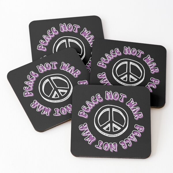 Item preview, Peace Not War with CND peace logo - purple designed and sold by BTCelebration.