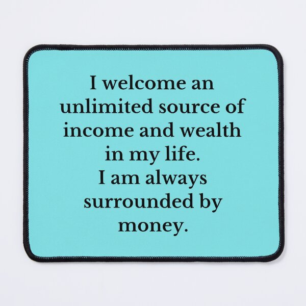 Item preview, I Welcome An Unlimited Source Of Income - Money Manifestation designed and sold by Manifest-Life.