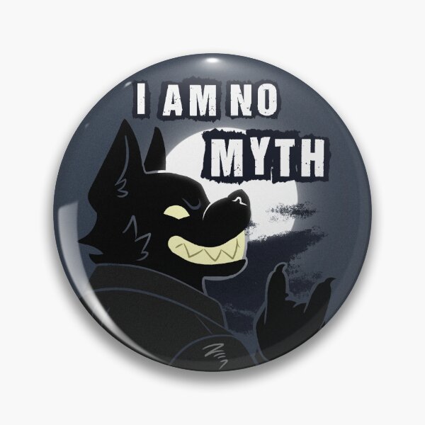 Item preview, I AM NO MYTH (PIN) Werewolf designed and sold by raccaffe.