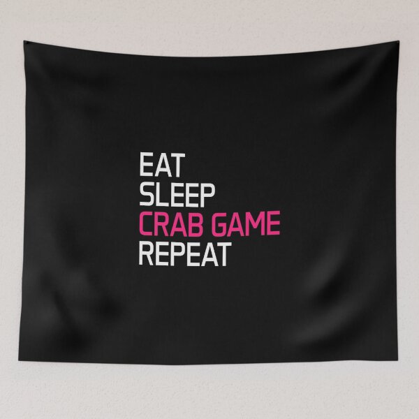 Item preview, Crab Game Eat Sleep Crab Game Repeat Essential T-Shirt designed and sold by batesyadi3.