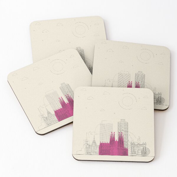 Item preview, Abstract City Posters: Barcelona, Spain designed and sold by A Deniz Akerman.