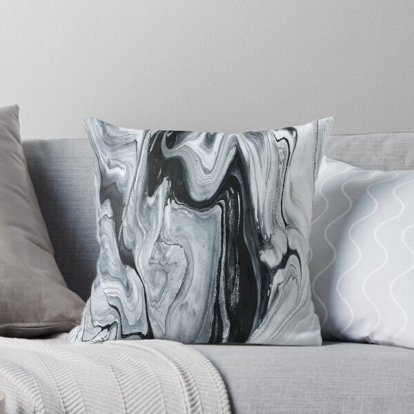 Item preview, Black And White Liquid Paint Marbling designed and sold by CraftedByV.