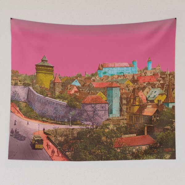 Item preview, vintage Nuremberg Skyline Germany designed and sold by Mauswohn.