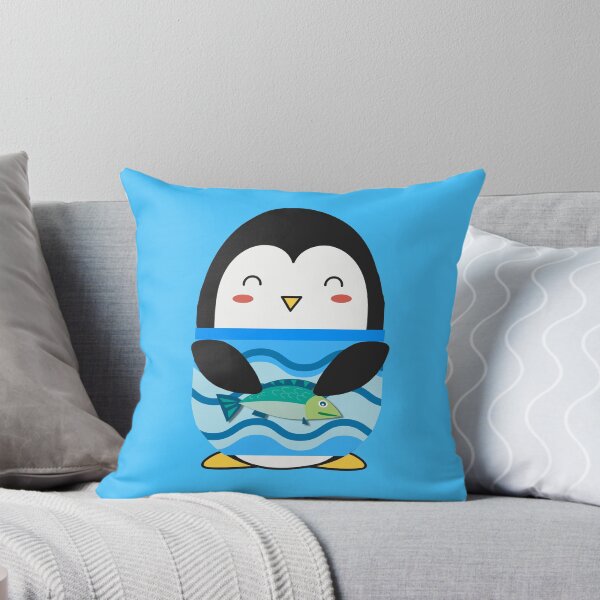 Item preview, Cute Antarctica Penguin Fishing at the Deep Blue Sea designed and sold by Cawaiico.