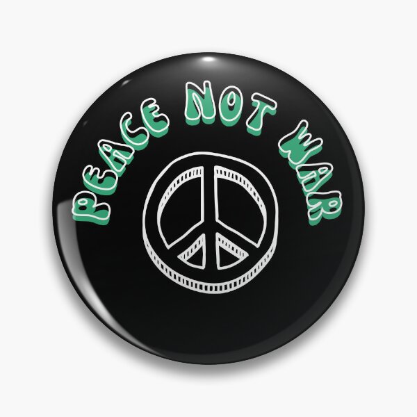 Item preview, Peace Not War with CND peace logo - teal designed and sold by BTCelebration.
