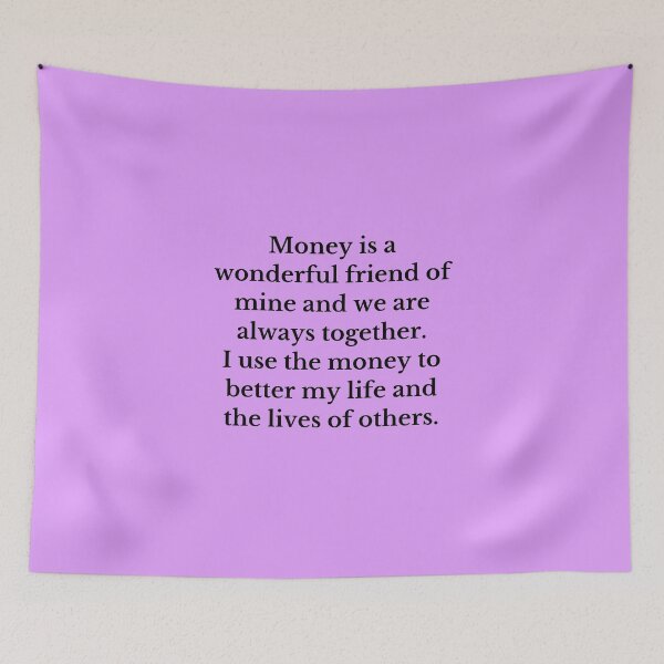 Item preview, Money Is A Wonderful Friend Of Mine - Money Manifestation designed and sold by Manifest-Life.