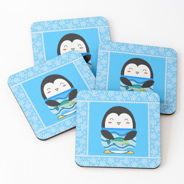 Item preview, Cute Antarctica Penguin Fishing at the Deep Blue Sea designed and sold by Cawaiico.