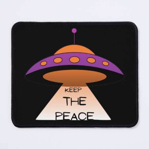 Item preview, Keep The Peace - Alien Spaceship designed and sold by LMoonDesigns.