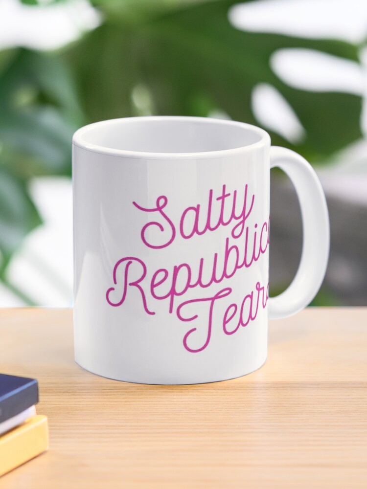 Thumbnail 1 of 6, Coffee Mug, Mugocracy : Salty Republican Tears (Pink) designed and sold by merimeaux.