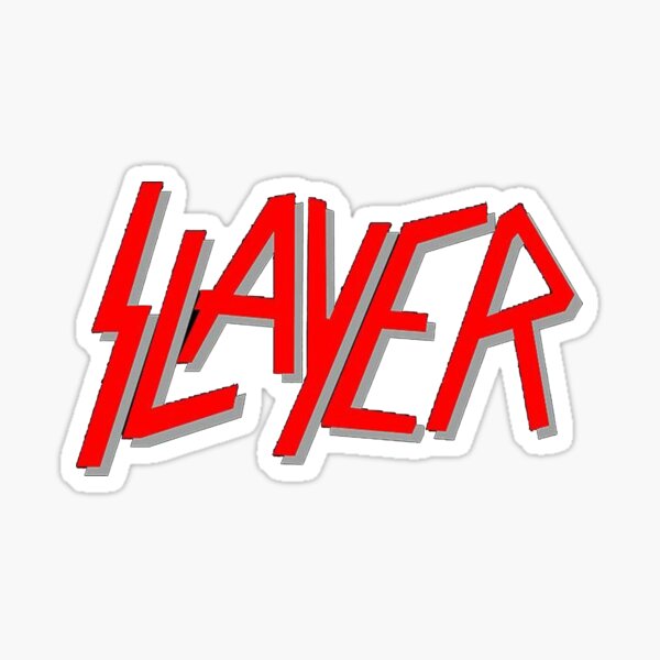 SLAYER THE IRON EAGLE LOGO DIE CUT MUSIC/SKATEBOARD STICKER 