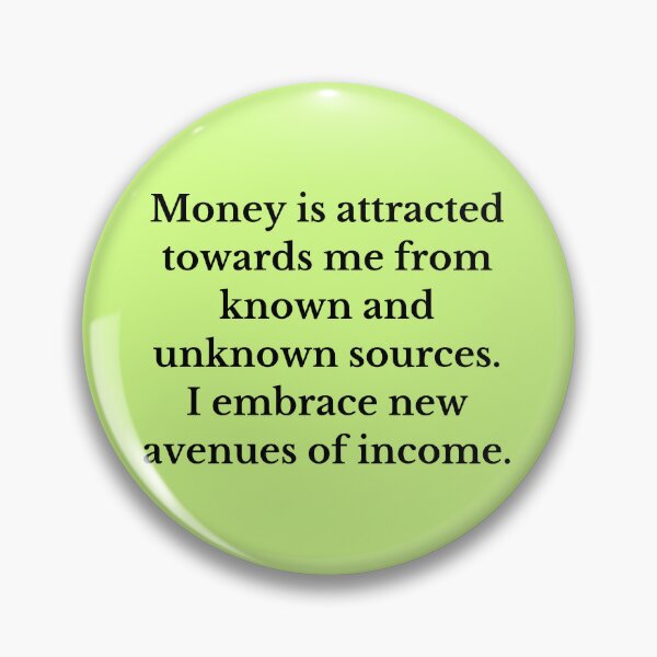 Item preview, I Embrace New Avenues Of Income - Money Manifestation designed and sold by Manifest-Life.