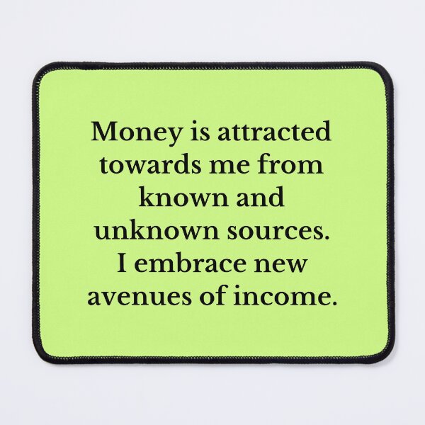 Item preview, I Embrace New Avenues Of Income - Money Manifestation designed and sold by Manifest-Life.