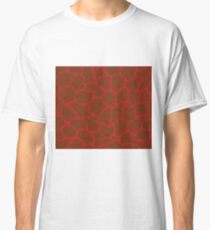 Firebrick in Giraffe Pattern Classic T-Shirt