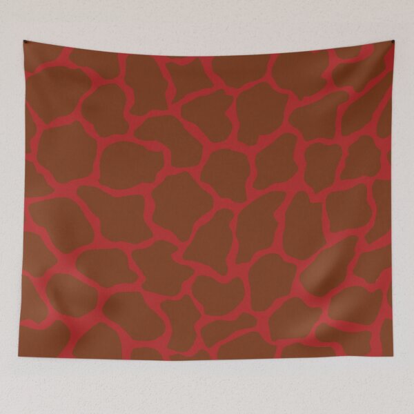 Item preview, Firebrick in Giraffe Pattern  designed and sold by DayColors.