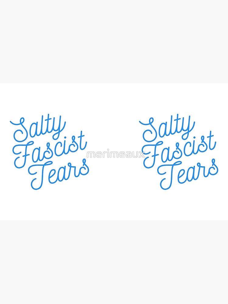 Thumbnail 6 of 6, Coffee Mug, Mugocracy : Salty Fascist Tears (Blue) designed and sold by merimeaux.