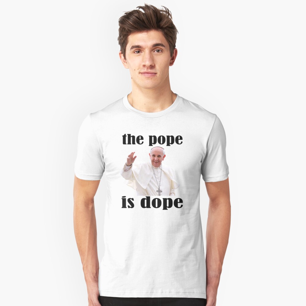 pope smokes dope t shirt