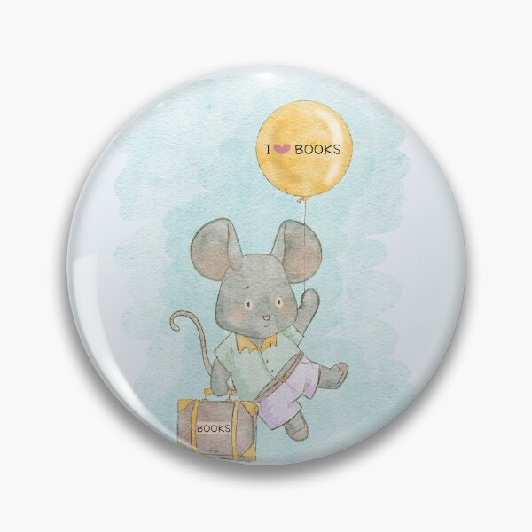 Item preview, Mouse and Balloon I Heart Books designed and sold by Leenasbooks.