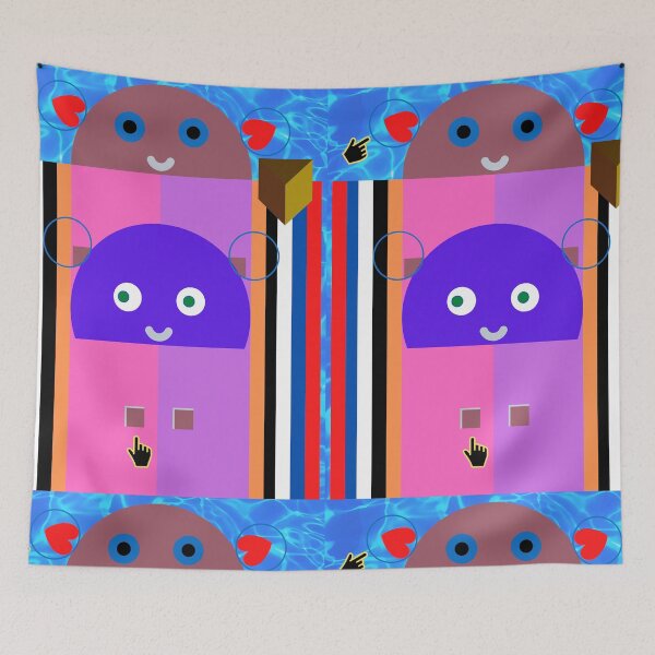Item preview, Two Kids in Love in the Stripe House with a cheese wedge designed and sold by SnarkyTeesMugs.